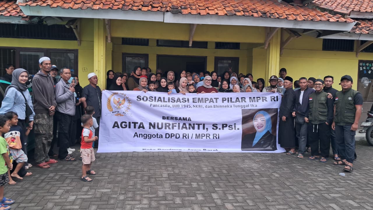 Agita Nurfianti gelar Sosialisasi 4 Pilar MPR RI bersama Posyandu dan warga RW 04 Cijawura, Buah Batu, Bandung, pada 15 Maret 2026.